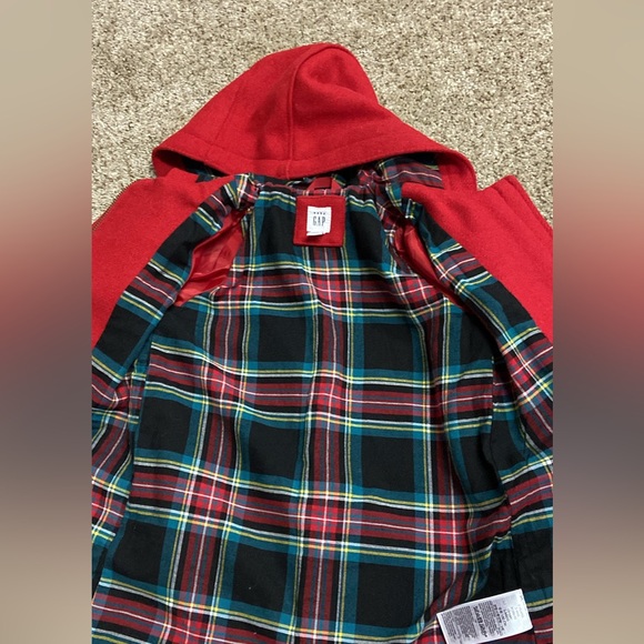 NWOT Toddler Red Pea Coat - Picture 3 of 4
